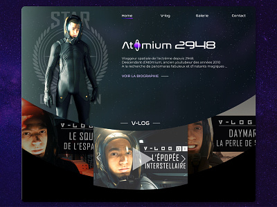 Web design At0mium 2948 Part 1 future game gradient space space art star citizen webdesign webdesigner
