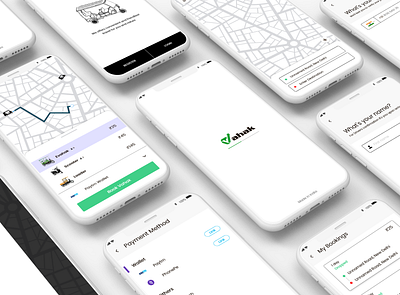 Evahak minimal mobile app rider transportation