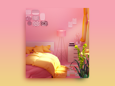 Pink room 3d