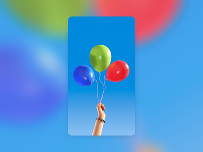 balloon 3d 插图 设计