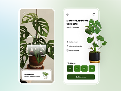 Plant App app app design branding design flat plants ui ui ux ux