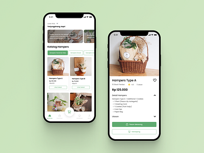 Hampers Mobile App app design flat ui ui ux ux