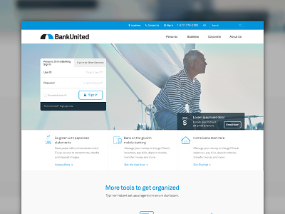BankUnited Website Design