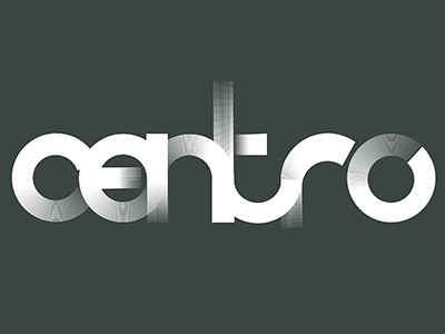Centro Circle Logo line art logo type