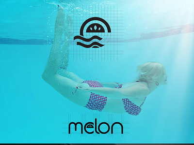 Melon logo and brand design watermelon logo design