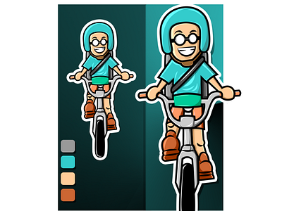 bike logo mascots