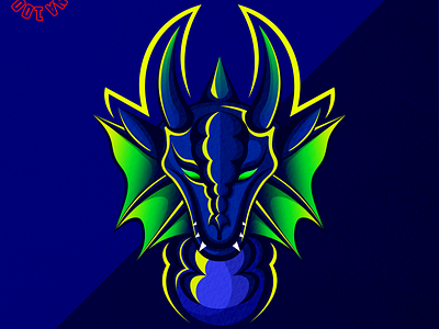 water dragon mascot logo