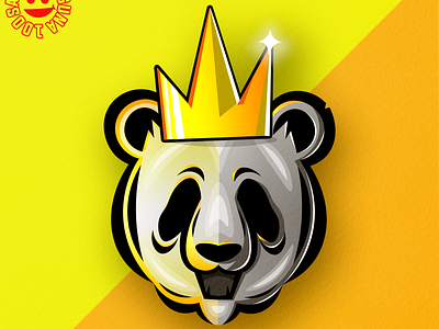 panda flatdesign illustration illustrator logo logoideas logoinspirations logomascot mascot mascotlogo panda yellow