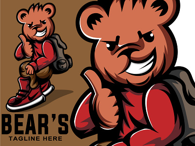 bears hype branding design illustration illustrator logo logoinspiration mascotlogo sketch tshirt tshirt design