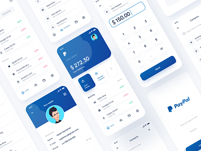 PayPal App Redesign Conept app banking finance money payment paypal redesign transaction ui wallet