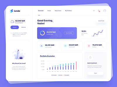 Investment Dashboard UI