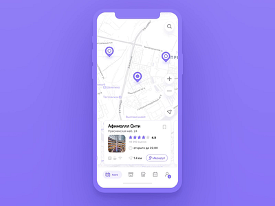 Shopping Mall Navigator after effects animation app design gps interaction ios iphone location location app mall map maple mobile mobile ui motion navigation shopping ui