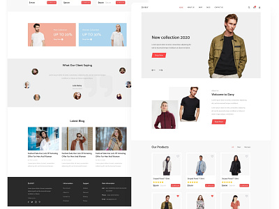 eCommerce - Landing page design designer interaction design interface landing page ui uidesign ux uxdesign webdesign