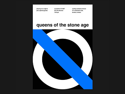 Queens of the Stone Age editorial design graphic design poster art poster design queens of the stone age swiss design swiss poster swissted