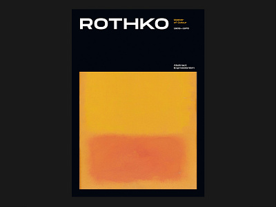 Rothko Master of Colour art artist colour editorial design editorial layout graphic design poster design