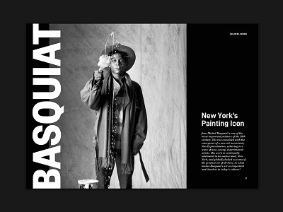 BASQUIAT art basquiat editorial editorial design editorial layout graphic design jean michel basquiat
