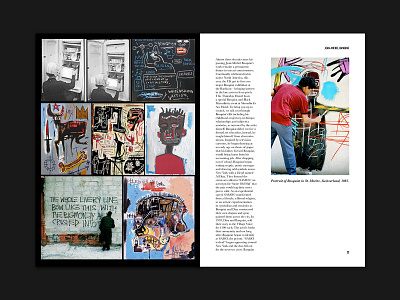 BASQUIAT art artist artwork basquiat design editorial editorial design editorial layout graphic design jean michel basquiat