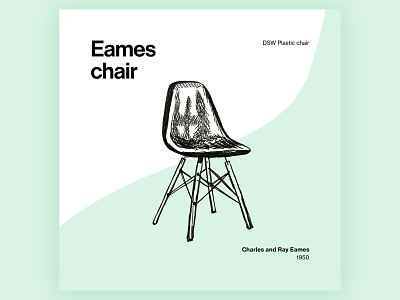 Eames Chair art chair chair design classic design eames eames chair editorial design editorial layout graphic design series