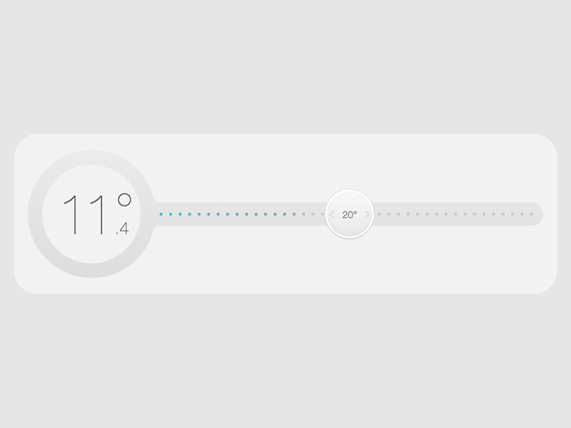 Thermostat Interface app web smarthome interface design