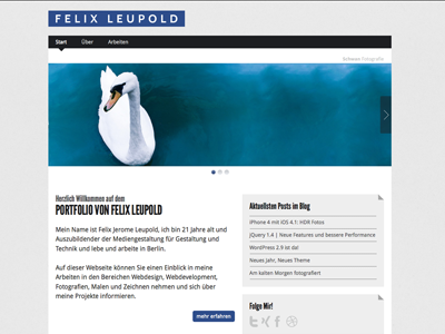 Felix Leupold Portfolio css3 html5 portfolio responsible webdesign