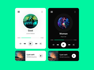 MUSIC PLAYER - Card carddesign mobileapps musicplayer uidesign