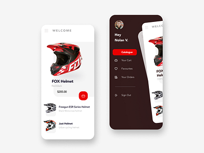 Mobile Shop App concept design mobileshop motocross ui