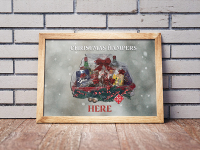 CHRISTMAS Hampers poster christmas christmas hampers christmashampers design hamper hampers photoshop poster poster design snow