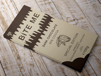 Bite me Chocolate design 100g bite bite me box box design brand branding brown choco packaging chocolate chocolate design graphic design organic packaging packaging design sweet bite sweet brand sweets