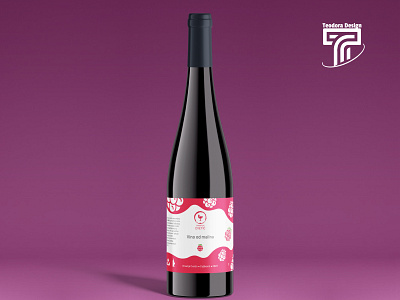 Raspberry wine label