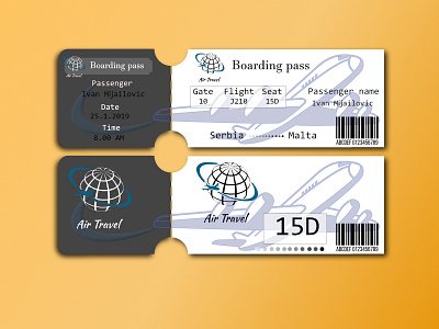 Daily UI #024 Boarding Pass