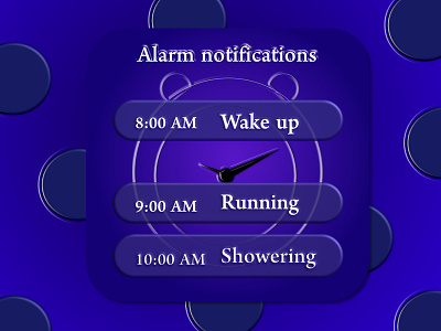 Daily UI # 49 - Notifications affinity designer alarm alarm notifications alarms blue clocks daily 100 challenge daily ui daily ui 49 dailyui49 design notification notifications running showering time wakeup