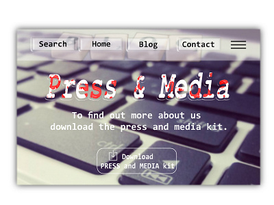 Daily UI # 51 - Press And Media