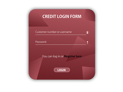 Daily Ui # 82 - Form affinity designer button credit credit card form credit login form daily 100 daily 100 challenge daily ui 82 dailyui dailyui 82 design form log in login login box login form red color ui design