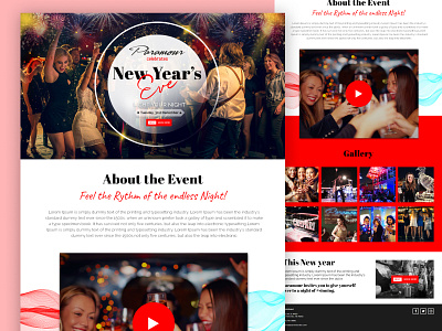 Paramour Landing page