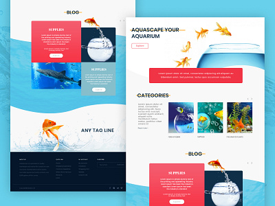 Aquanexus landing page clear ui design ecommerce ecommerce design graphic design illustration landing page minimal photoshop typography ui web website design