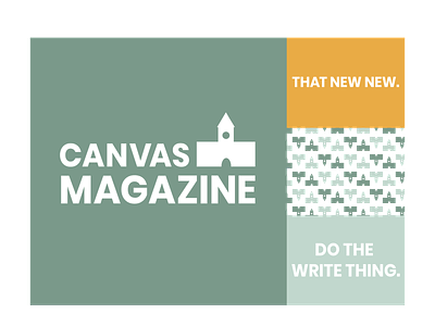 Canvas Magazine branding branding concept branding design college design logo design magazine publication typography