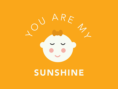 Word challenge - Sun- You are my sunshine adobe baby challenge design golden graphic design illustration illustrator instagram sun sunny sunshine typography vector yellow