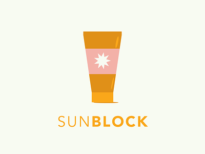Sunblock - Word challenge - Sun avenir challenge design graphic design icon illustration illustrator logo sunblock sunscreen typography vector vector art vector artwork vector design