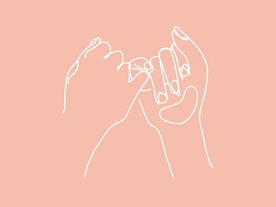 Pinky Promise line art