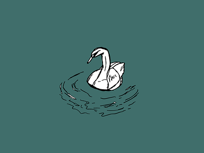 Swan Graphic adobe bird design graphic design illustration illustration art illustrator ink pen pen work swan tombow vector