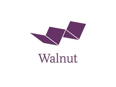 Walnut - mobile app logo design logo