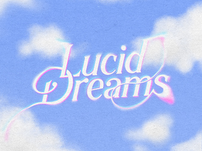 LUCID DREAMS design dreams graphic design hand lettering illustration illustrator lucid dreams retro retro font typography