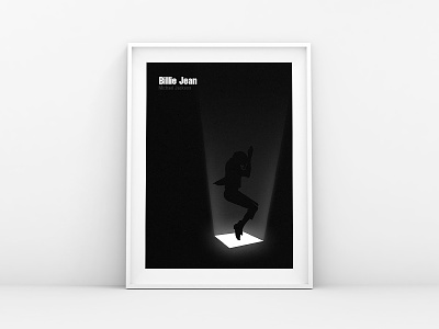 Billie Jean billie jean fan work flat illustration king of pop legend michael jackson minimalist poster mj pop poster poster art tribute vector