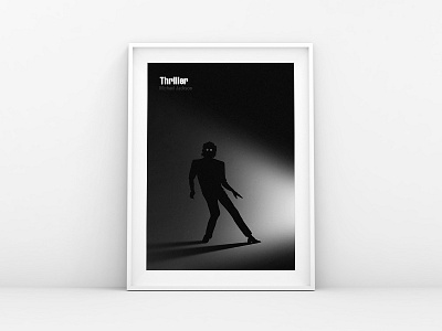 Thriller fan work flat illustration king of pop michael jackson minimalist minimalist poster mj pop poster poster art thriller vector