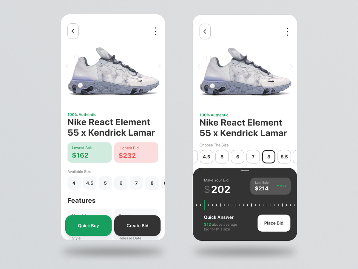 StockX App Concept [pt. 2] by Pavel Neverovsky on Dribbble
