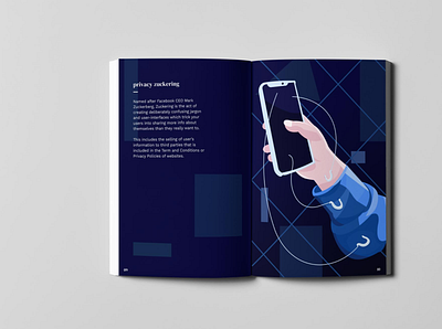 Dark Patterns Spread design graphic design illustration print ux