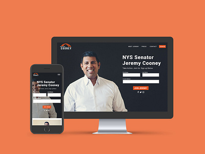 Website Design for Senator Jeremy Cooney