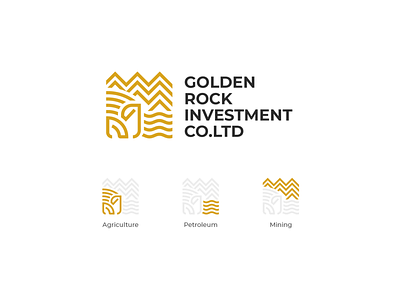 Golden Rock Investment - logo branding design graphic graphic design illustration logo vector