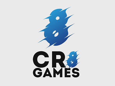 Cr8games design game graphic logo vector