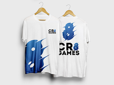 Cr8games t-shirt branding design graphic t shirt design typography